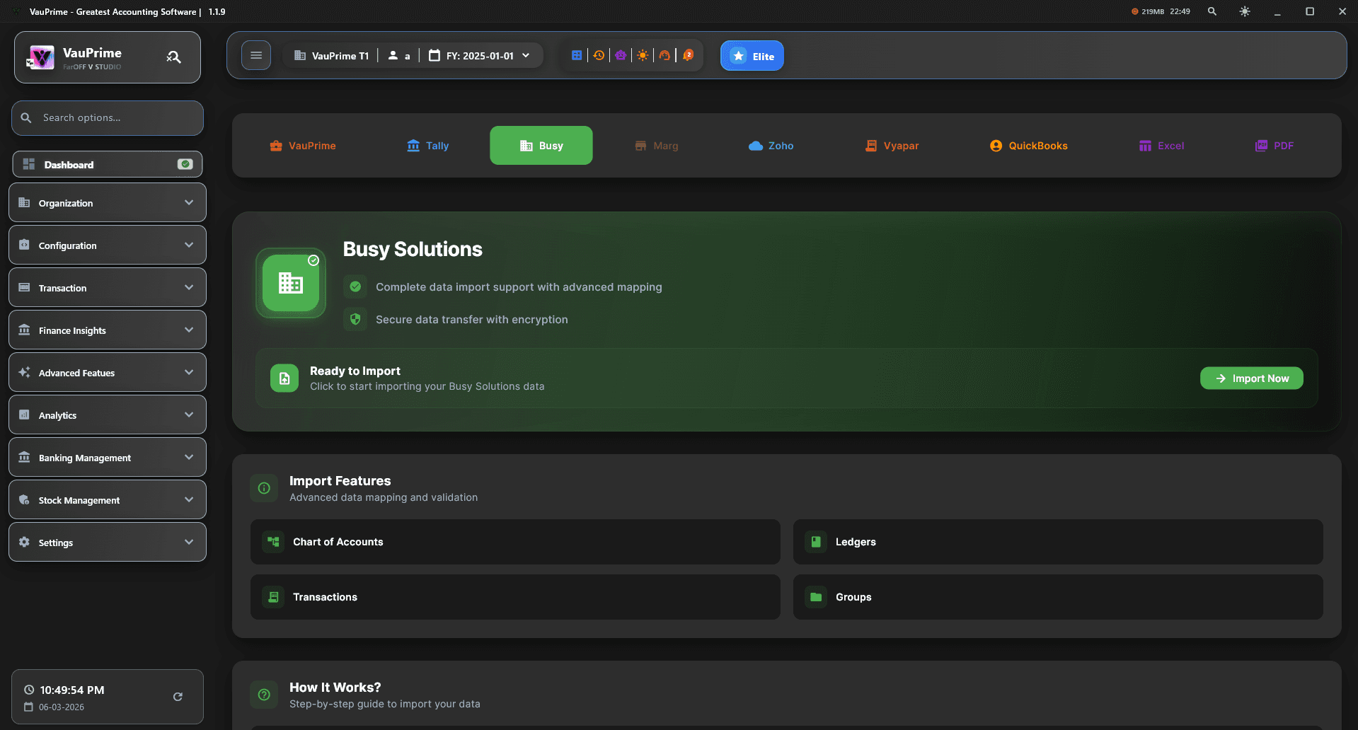 VauPrime Dark Interface