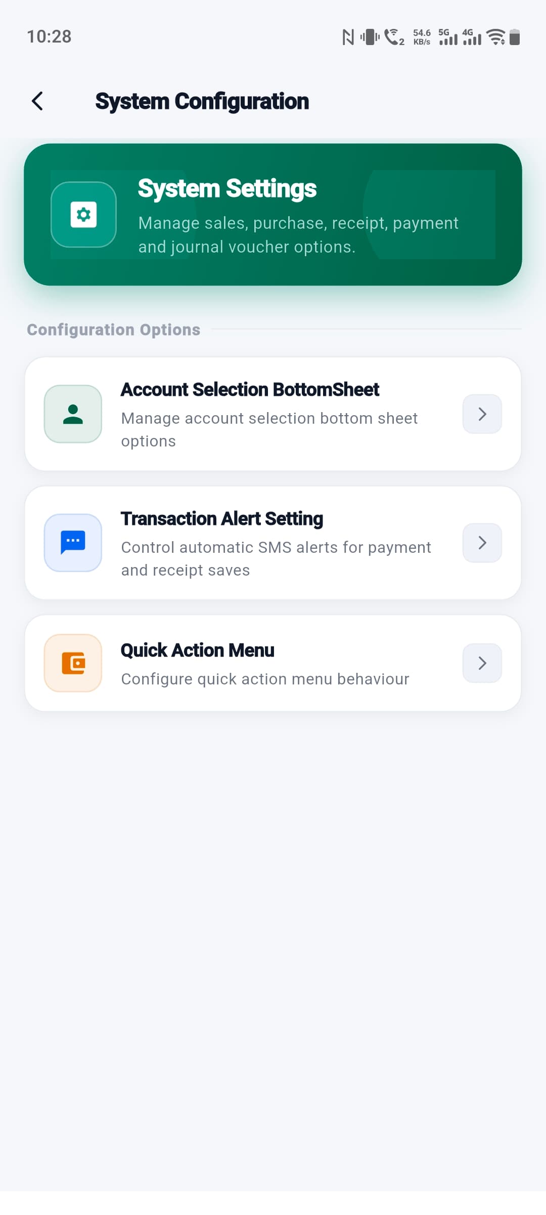 System Configuration screenshot
