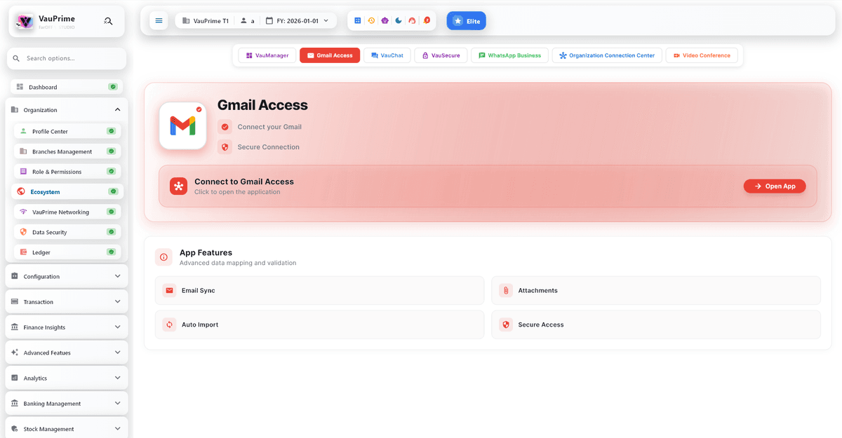 In App Gmail Access