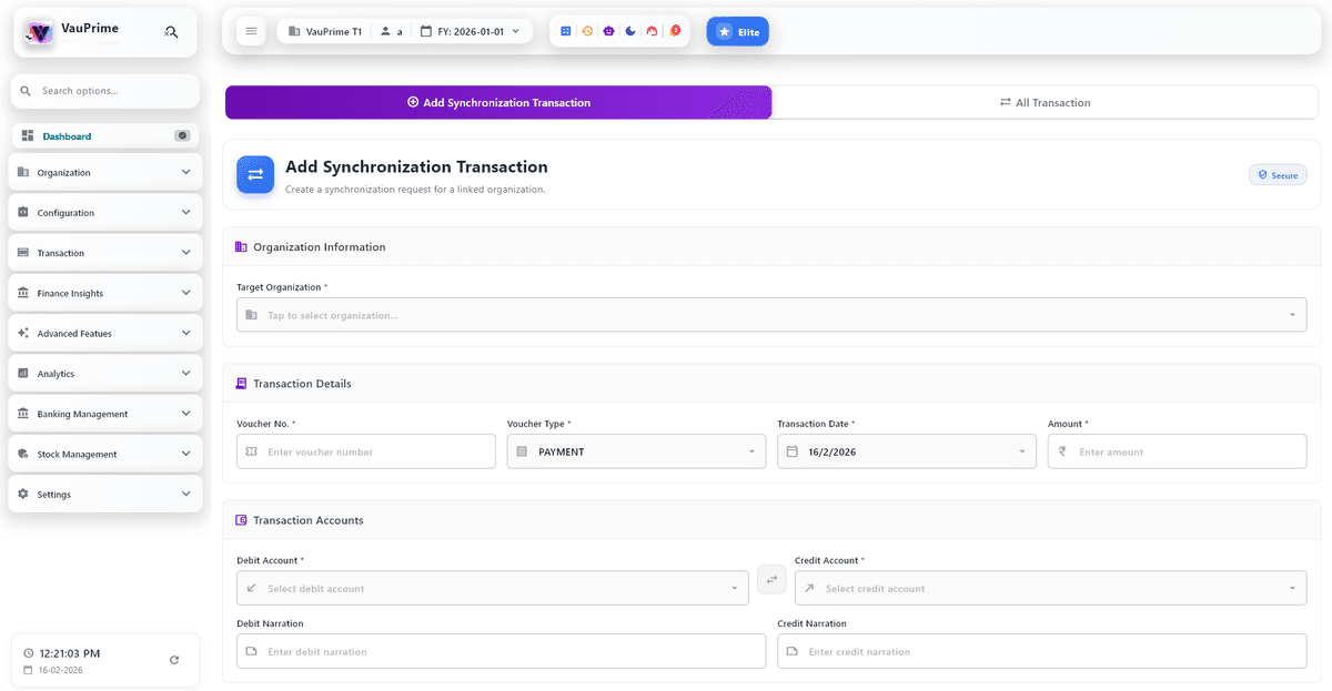 Transaction Synchronization