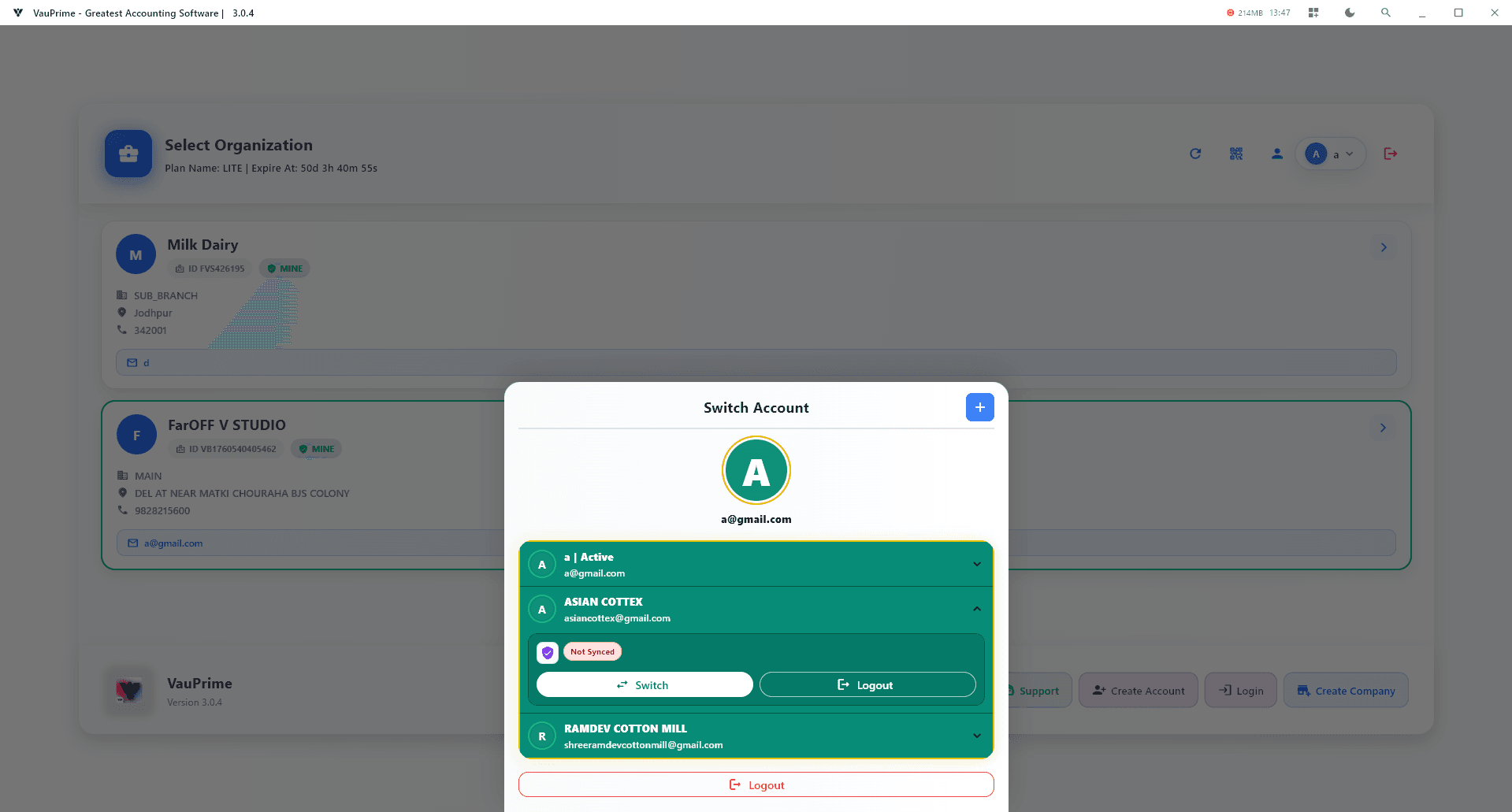 Auth Screen